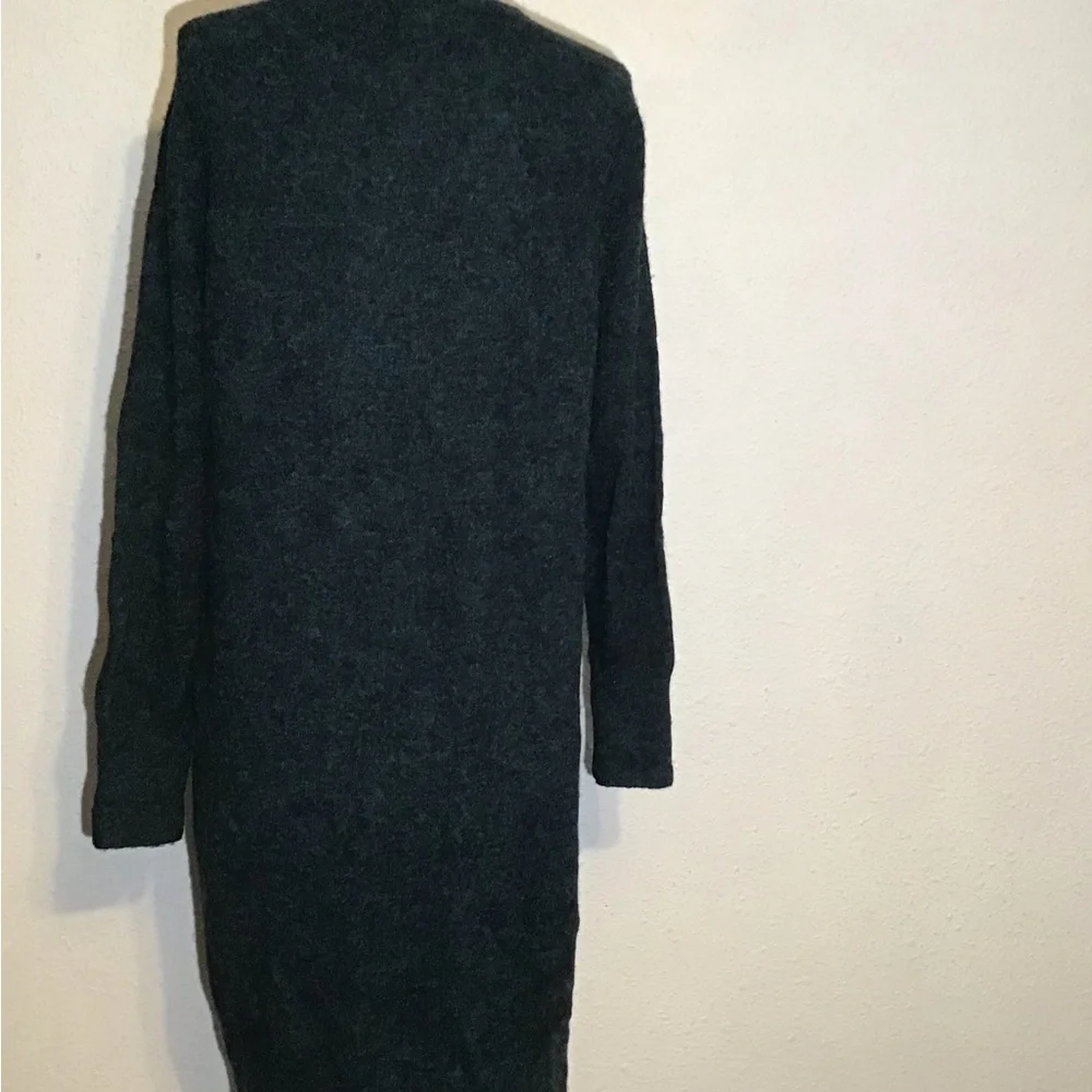 Ann Taylor green/black long sweater cardigan size medium - Picture 4 of 12
